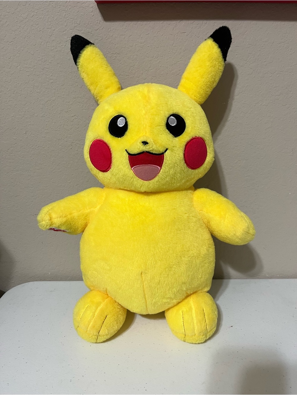 Build a Bear Workshop Pokemon Pikachu Plush Stuffed Animal Toy 17" Barely Used